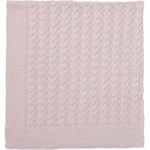 Pink Throw - Ledikantdeken 90 x 100 cm - Roze