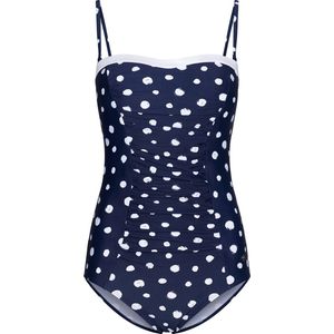 Dames Badpak Pastunette - White Dots - Corrigerend - Blauw - Maat 42