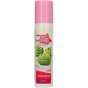 FunCakes Eetbare Velvet Spray Gebak - Groen - 100ml - Voedingskleurstof
