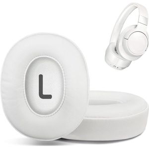 JeiibrZui Vervangende oorkussens - Etui - Comfortabele pasvorm, duurzaam materiaal - Enkele verpakking - Unisex ontwerp, wit