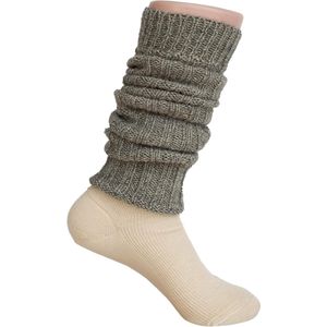 Beenwarmers 100% Wol - Gemengd Grijs - Eén Maat