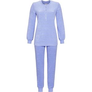 Badstof Ringella pyjama gestreept - Blauw - Maat - 46