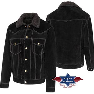 Biker suède western jack Hunter Stars&Stripes maat M
