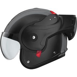 Roof RO9 Boxxer 2 Stripes Matt Black Steel - Systeemhelm - Maat XS - Boxer helm - Motorhelm - ECE 22-06 gekeurd