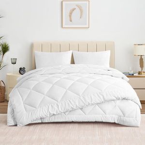 Dekbed - 200 x 220 cm - 4 seizoenen - voor zomer - winter - met knopen - 200 x 220 cm - dun en licht - 150 g/m² - voor alle seizoenen - voor alle seizoenen - alle seizoenen