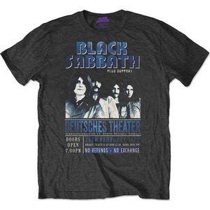 Black Sabbath - Deutsches '73 Heren T-shirt - Eco - M - Zwart