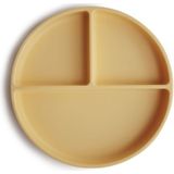 Mushie - Siliconen Vakjesbord met Zuignap - Borden & kommen - Daffodil
