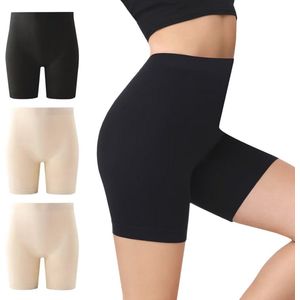 Dames Fietsshort Korte Sport Shorts - Beige,beige Onvoorzichtige Hardloopshorts