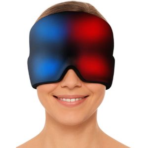 Migraine Muts Met Extra Gel - Anti Migraine masker - Hoofdpijn Oogmasker - Gezichtsmasker - Heat Cap - Ice Hat - Cold & Hot Therapy