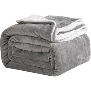 Zachte Sherpa Fleece Deken 150 x 200 cm - Warm en Ademend voor Winter