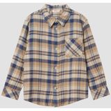Hemd - Geruit Flanellen Overhemd - Lange Mouwen - Met Kraag - Praktische Borstzak