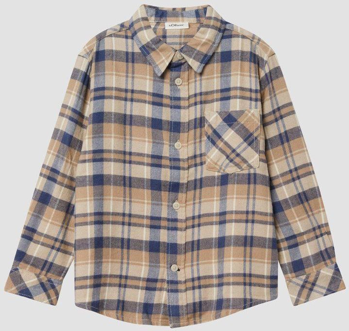 Hemd - Geruit Flanellen Overhemd - Lange Mouwen - Met Kraag - Praktische Borstzak