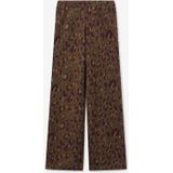 Sissy-Boy - Donkergroene Legging - Straight Leg - Leopard Print