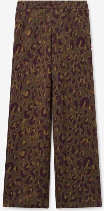 Sissy-Boy - Donkergroene Legging - Straight Leg - Leopard Print