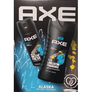 AXE Alaska Bodyspray + Bodywash - Lichaamsverzorgingsset - Giftset - cadeau box.