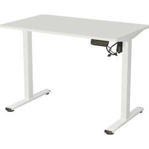 Vestland - Zit-Sta Bureau Elektrisch In Hoogte Verstelbaar - 100 x 60 CM - Geheugenfunctie - Wit