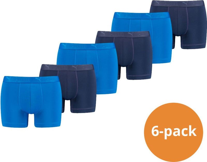 Puma - Sport Boxershorts - Blauw - Microfiber - 6-pack