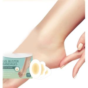 Hydrogel Patches voor Blaren – Waterdichte Gel Pads voor Hielpijn, Anti-Slijtage Pedicure Bandages – Hydrocolloid Blarenpleisters voor Hielverzorging, Voetpijnbestrijding en Blarenbehandeling