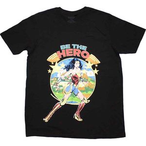 DC Comics Wonder Woman - Be The Hero Heren T-shirt - XL - Zwart