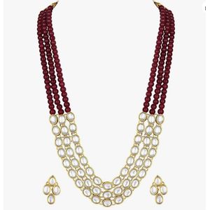 N3 Collecties Vergulde traditionele lange ketting sieraden set voor Vrouwen
