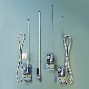 Glomex - RA109 VHF-Antenne - Roestvrij Staal - 900 mm - 50 Ohm