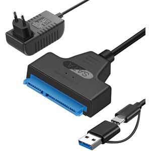 USB 3.0 SATA naar USB adapter voor externe en interne harde schijven - 2,5 / 3,5 inch ondersteuning