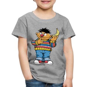Sesamstraat Ernie Banana Telefoon Premium T Shirt Kinderen