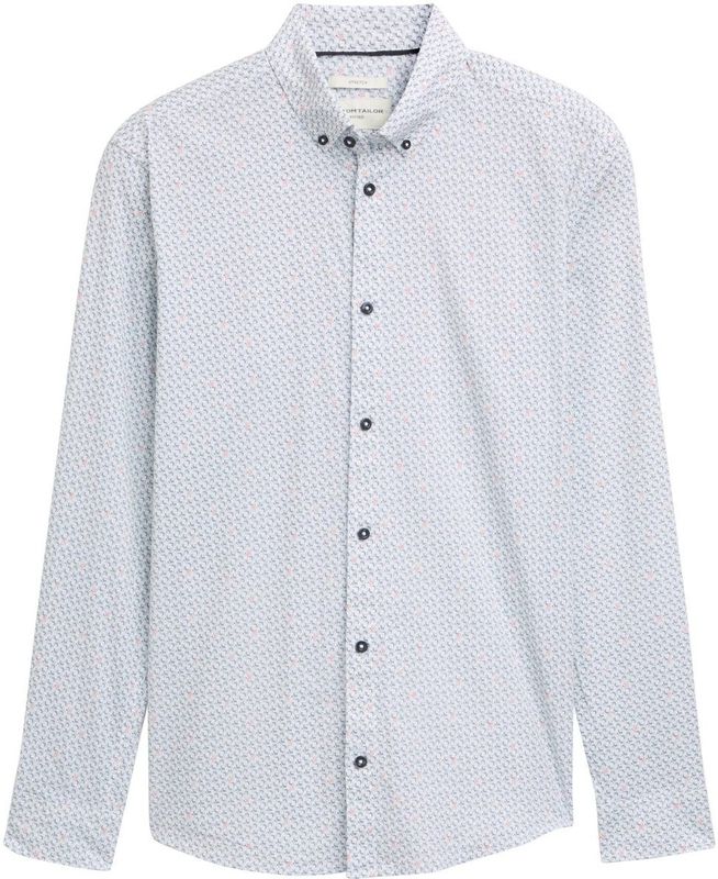 Tom Tailor - Heren hemd - Maat XXL - Mannen - wit - katoen