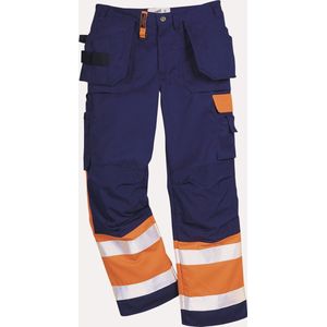 Fristads Plu-239 Broek Navy/Oranje werkbroek | 62