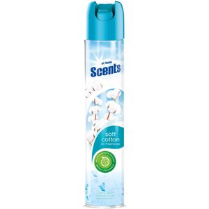 At Home Luchtverfrisser Spray Fris Katoenlinnen - 6 x 400 ml - Voordeelverpakking