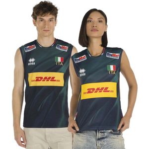 Errea Naz. T-Shirt Italië Volley 3E Mg Unisex Shop Jr Competitie 25/28 - Sportswear - Kinderen