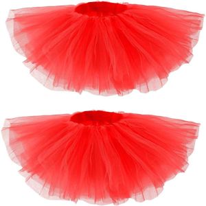 JHubers Goods - 2 Stuks Tule Rokken met 5 Lagen voor Dames - Ideaal voor Onder andere Ballet, Dansshows en Halloweenfeesten