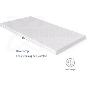 140x200 - Topper Hotel XL - Koudschuim HR45 7cm dik - Bamboo Tijk - STEVIG