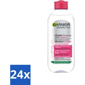 24 x Garnier - SkinActive - Micellair Reinigingswater - Droge & Gevoelige Huid - Hydraterend & Reinigend - 400 ml - Micellair Water - Reinigingswater - Droge Huid - Gevoelige Huid - Make-up Remover