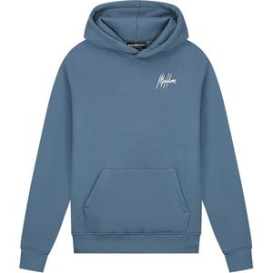 Malelions Sport Logo Hoodie Blue Maat XL