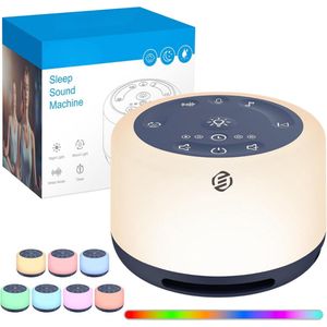 Equivera White Noise Machine - Volwassenen - Baby´s - Slaaphulp - Witte Ruis Machine - Slaaptrainer