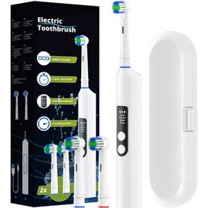 Intelligente Elektrische Tandenborstel Met 4 Modi – Oplaadbare Rotatieborstel Compatibel Met Oral-B Vervangbare Opzetborstels – Elektrische Tandenborstel, Rotatieborstel, Slimme Tandenborstel, Oplaadbare Tandenborstel