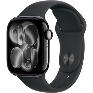 Apple Watch Series 11 - Aluminium Case - 42mm - Zwart Sport Band - Smartwatch