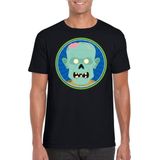 Halloween Halloween zombie t-shirt zwart heren - Halloween kostuum XL