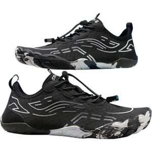 Livano Barefoot Schoenen - Waterschoenen - Aquashoes - Afzwemschoenen - Zwemles - Dames & Heren - Fitness - Sportschoenen - Zwart - Maat 45.5