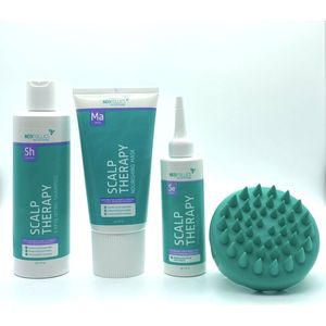 Neofollics Behandeling voor roos / Seborroïsch Eczeem en Psoriasis - Shampoo 250ml - Masker 175ml - Lotion 90ml - Brush
