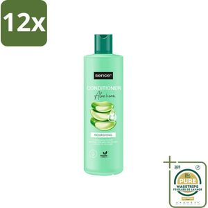 Sence - Aloë Vera - Shampoo - Verzachtend - 400 ml - Voordeelverpakking - 12 stuks - Haarverzorging - Droge haar