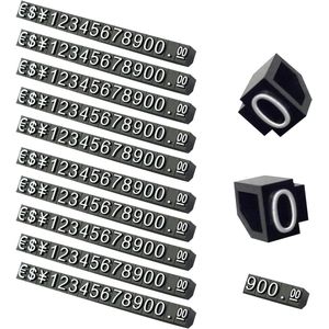 Prijsdisplay Cube - Verstelbare Digitale Display - Standaard Retail Prijsblokken - 10 Stukken voor Prijsindicatie en Prijs Tags