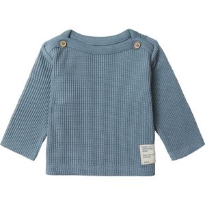 Noppies Boys Tee Benson long sleeve Jongens T-shirt - Blue Mirage - Maat 68