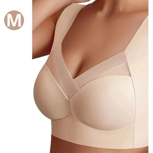 Bovista BH Zonder Beugel - Zonder Bandjes - Push-up Bh's - Comfort Bh - Beige M