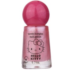 Hello Kitty Nagellak Roze Glitter – 9 ml – Vegan – Dermatologisch Getest – Voor Volwassenen