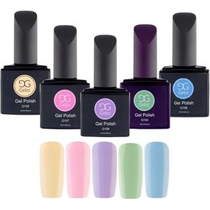 Gelzz gellak Pastel Collectie - Pastel - Dekkende kleur - 10ml - Vegan