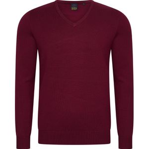 Mario Russo Ronde Hals Pullover - Trui Heren - Sweater Heren - Bordeaux - L