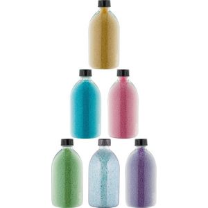 Badkaviaar - 400 gram - set van 6 verschillende geuren - Zwarte Dop - Eucalyptus, Hamam, Lavendel, Opium, Rozen, Zen Moment - bad parels voor in bad