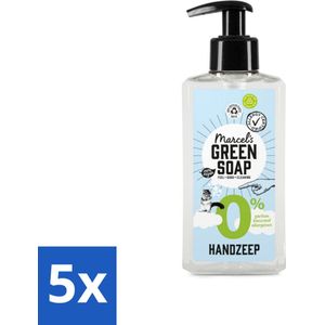 5 x Marcel's Green Soap - Handzeep 0% - Zachte verzorging - 250 ml - Handzeep 0% - Gevoelige Huid - Milde Reiniging - Plantaardige Glycerine - Allergiegevoelig